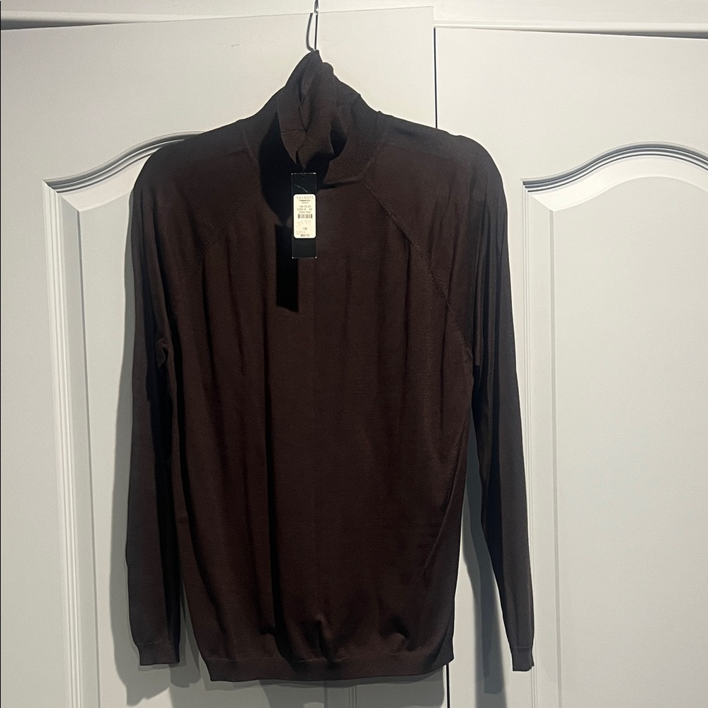 Talbots Women's Brown Turtleneck Top